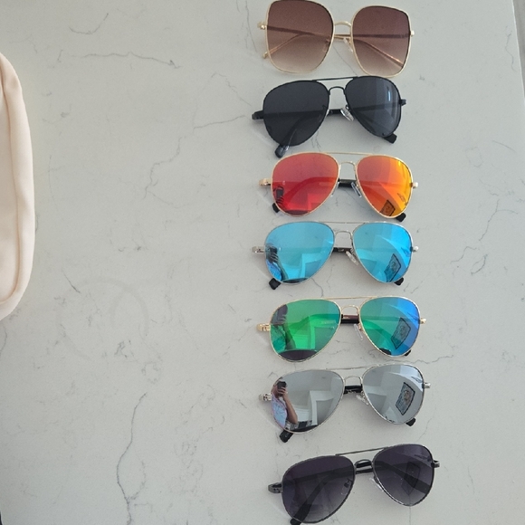 Accessories - 8 Pack Multi Colired Aviators